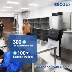Commercial Ice Maker Machine Single Door with Large Ice Storage Bin