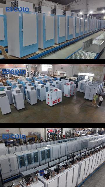 Commercial Ice Storage Freezer with Cold wall / Fan cooling system optional