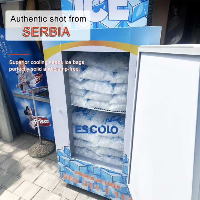 Commercial Ice Storage Freezer with Cold wall / Fan cooling system optional