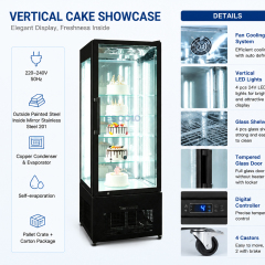 Professional Commercial Cake Display Refrigerator for Bakeries, Cafes & Supermarkets