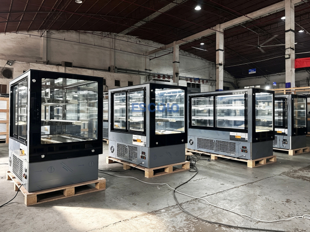 Bakery Display Case with Optional Humidifier & 48H Freshness Keeping, Commercial Cake Chiller for Patisserie