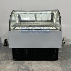 Vertical Ice Cream Display Freezer with LED Light Automatic Defrost 12 Trays