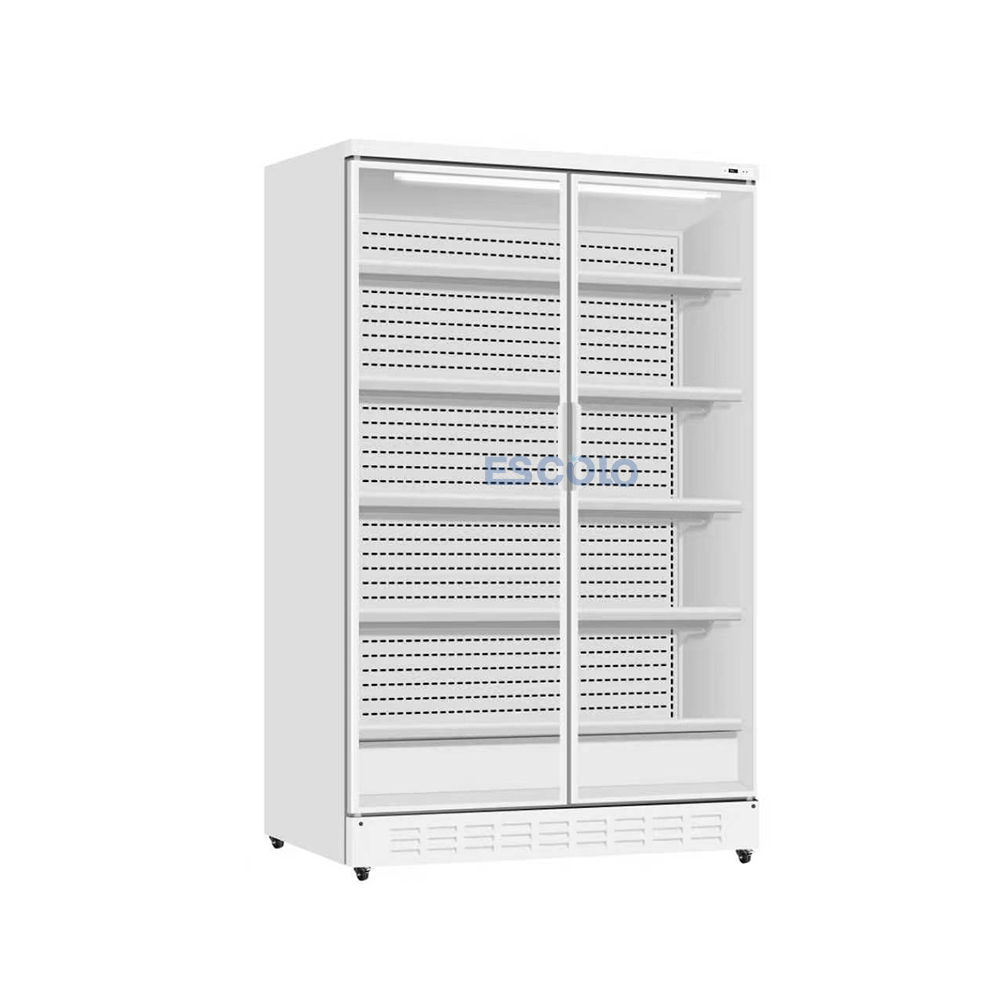 Commercial Wind Curtain Display Refrigerator with LED Shelves for Easy Product Merchandising