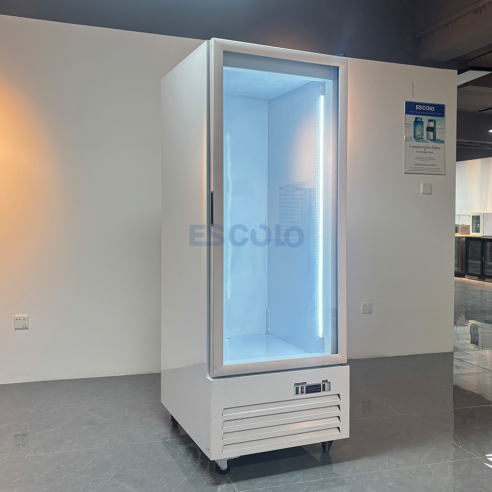 Commercial Ice Freezer Box with Glass Door for Convenience Store and Supermarket Bagged Ice Storage