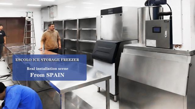 Commercial Ice Maker Machine Single Door with Large Ice Storage Bin