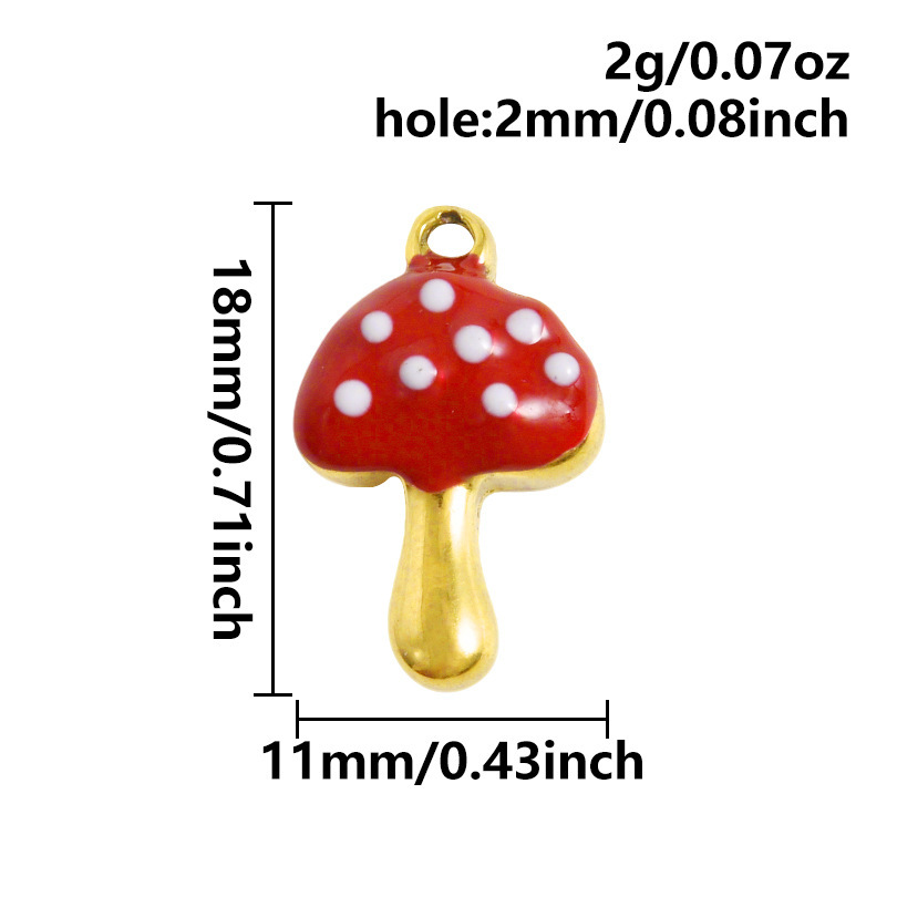 Fashion pendant with red oil dripping marine series DIY jewelry accessories bracelet necklace pendant matching charms