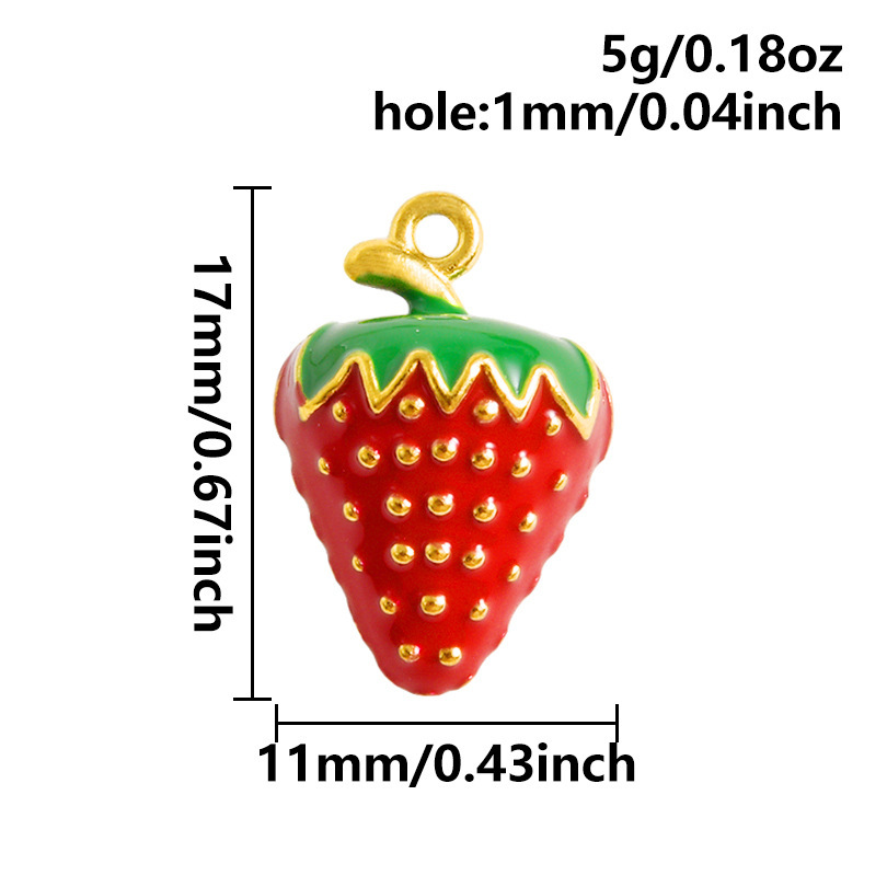 Fashion pendant with red oil dripping marine series DIY jewelry accessories bracelet necklace pendant matching charms