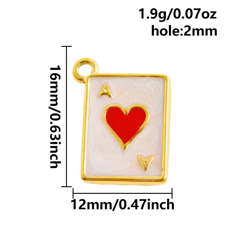 Fashion pendant with red oil dripping marine series DIY jewelry accessories bracelet necklace pendant matching charms