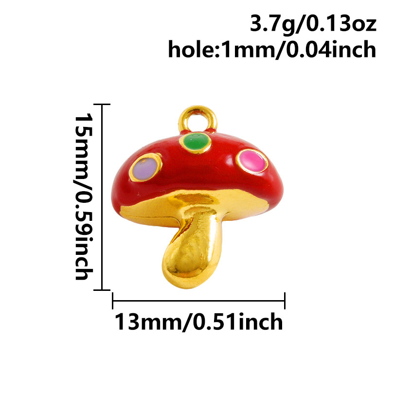 Fashion pendant with red oil dripping marine series DIY jewelry accessories bracelet necklace pendant matching charms