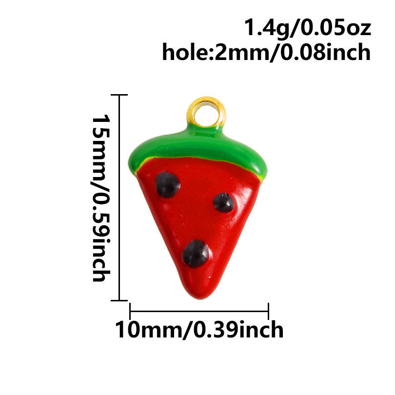 Fashion pendant with red oil dripping marine series DIY jewelry accessories bracelet necklace pendant matching charms