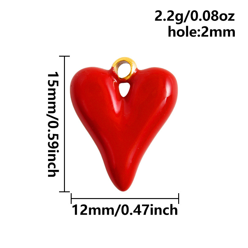 Fashion pendant with red oil dripping marine series DIY jewelry accessories bracelet necklace pendant matching charms