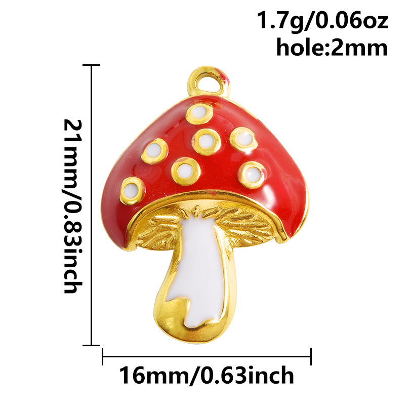 Fashion pendant with red oil dripping marine series DIY jewelry accessories bracelet necklace pendant matching charms