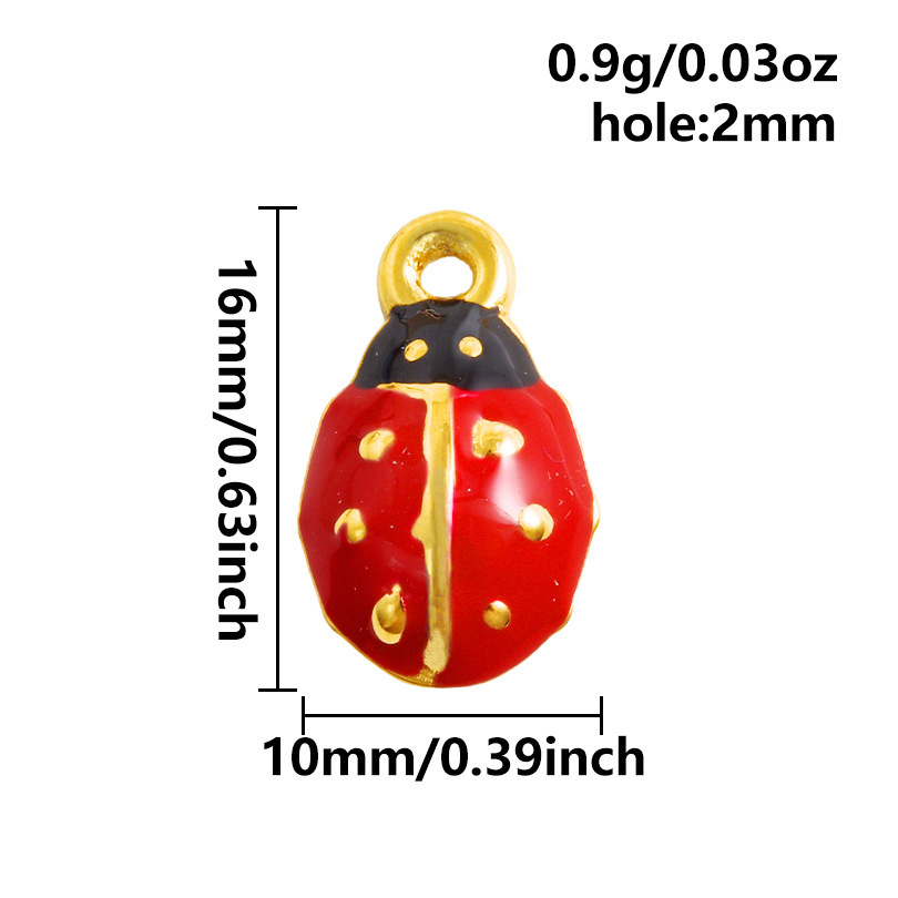 Fashion pendant with red oil dripping marine series DIY jewelry accessories bracelet necklace pendant matching charms