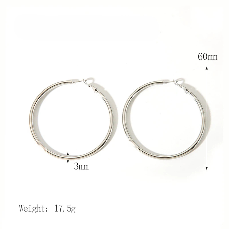 Stainless steel earrings jewelry gold plated hoop earrings for women