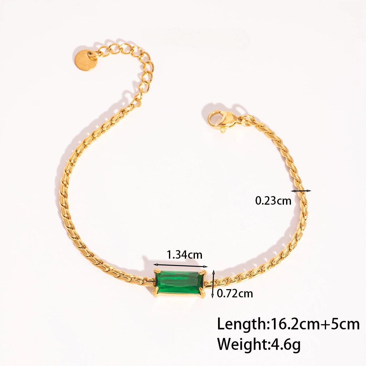 Hot selling Square Diamond Stainless Steel Bracelet Jewelry Fashionable Women's Accessories for Wholesale