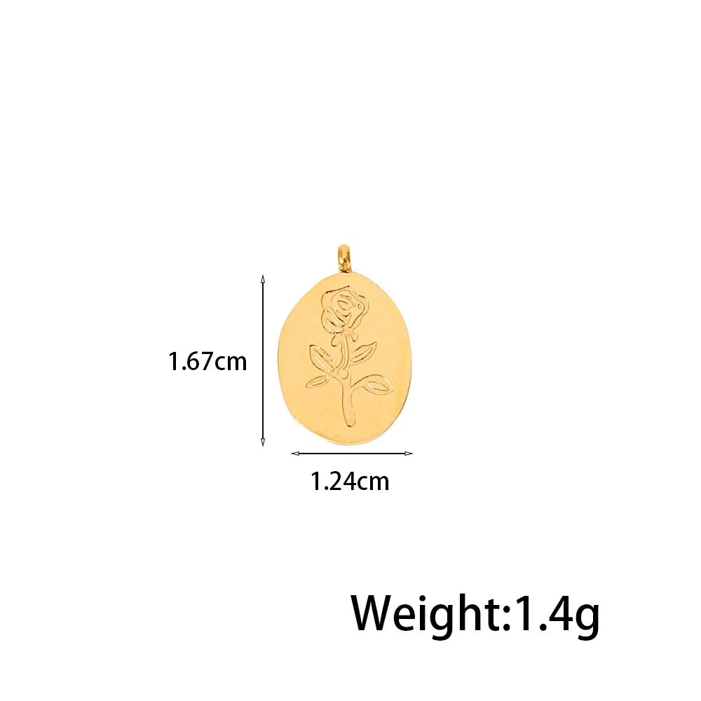 Best-Selling DIY Pendants Stainless Steel Charms - Retro Gemstone Jewelry for Women