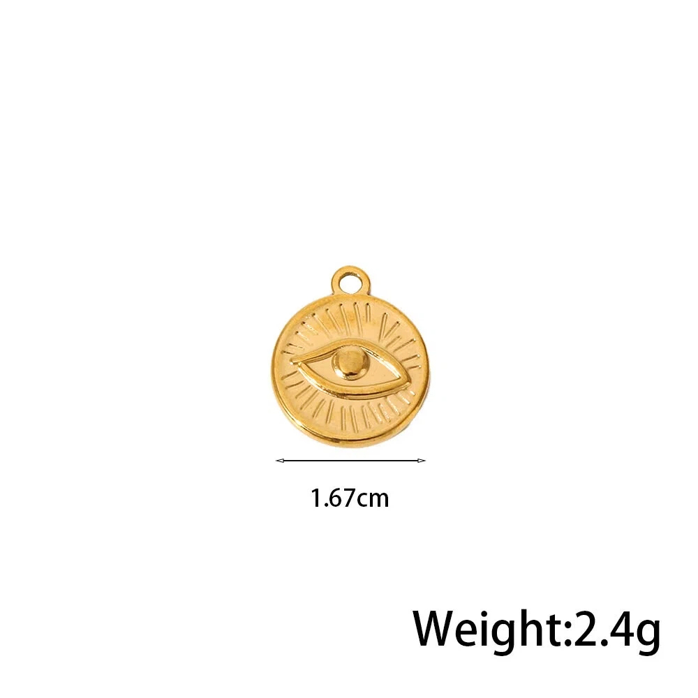 Best-Selling DIY Pendants Stainless Steel Charms - Retro Gemstone Jewelry for Women