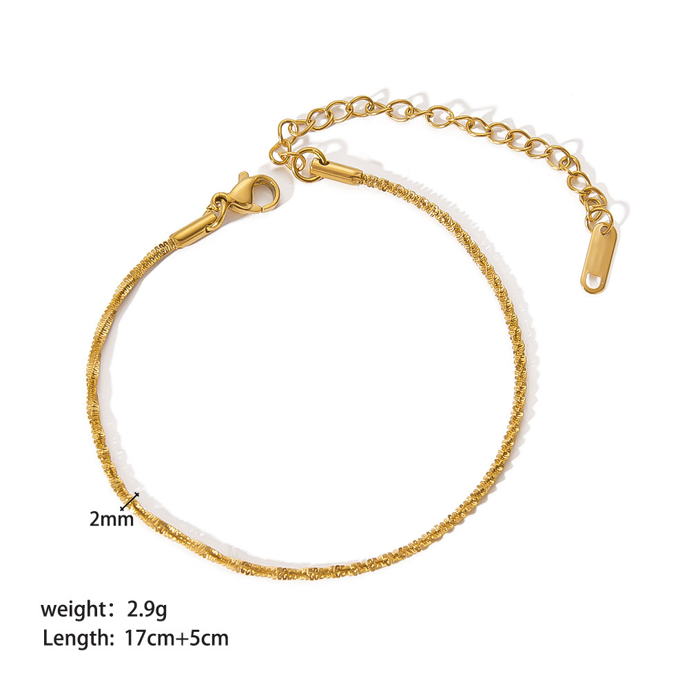 Wholesale Fashion Bracelets - Best-Selling Stainless Steel Blade Chain & Twist Chain Bracelets for Women