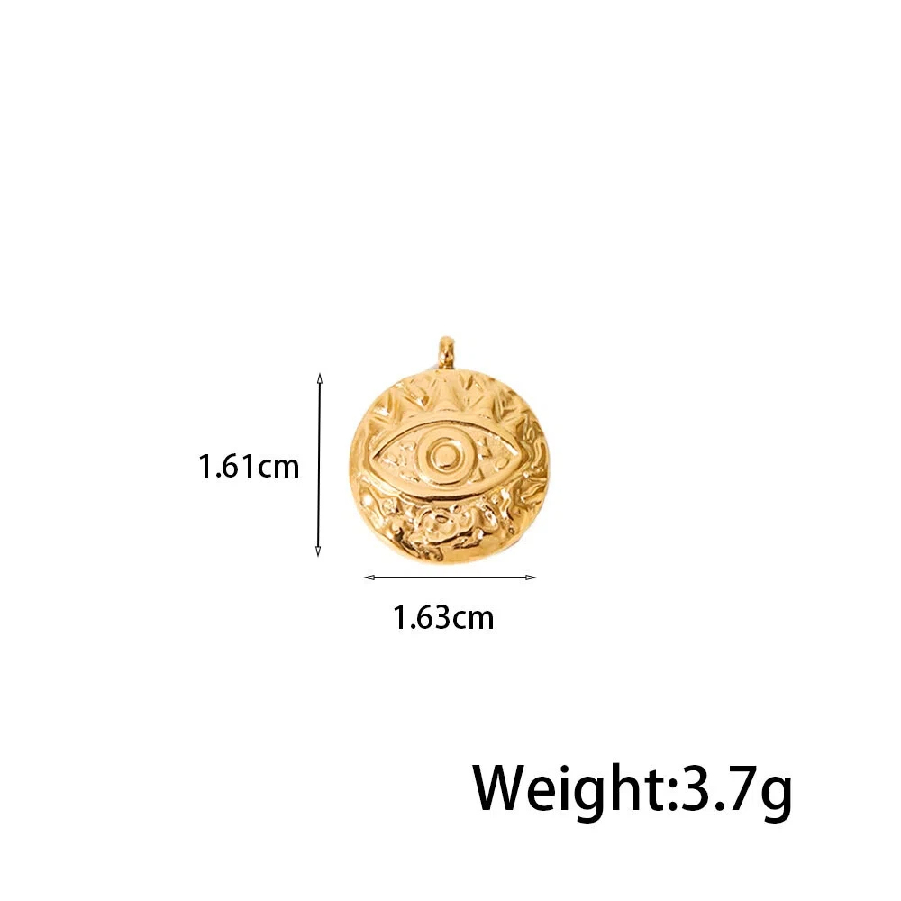Best-Selling DIY Pendants Stainless Steel Charms - Retro Gemstone Jewelry for Women