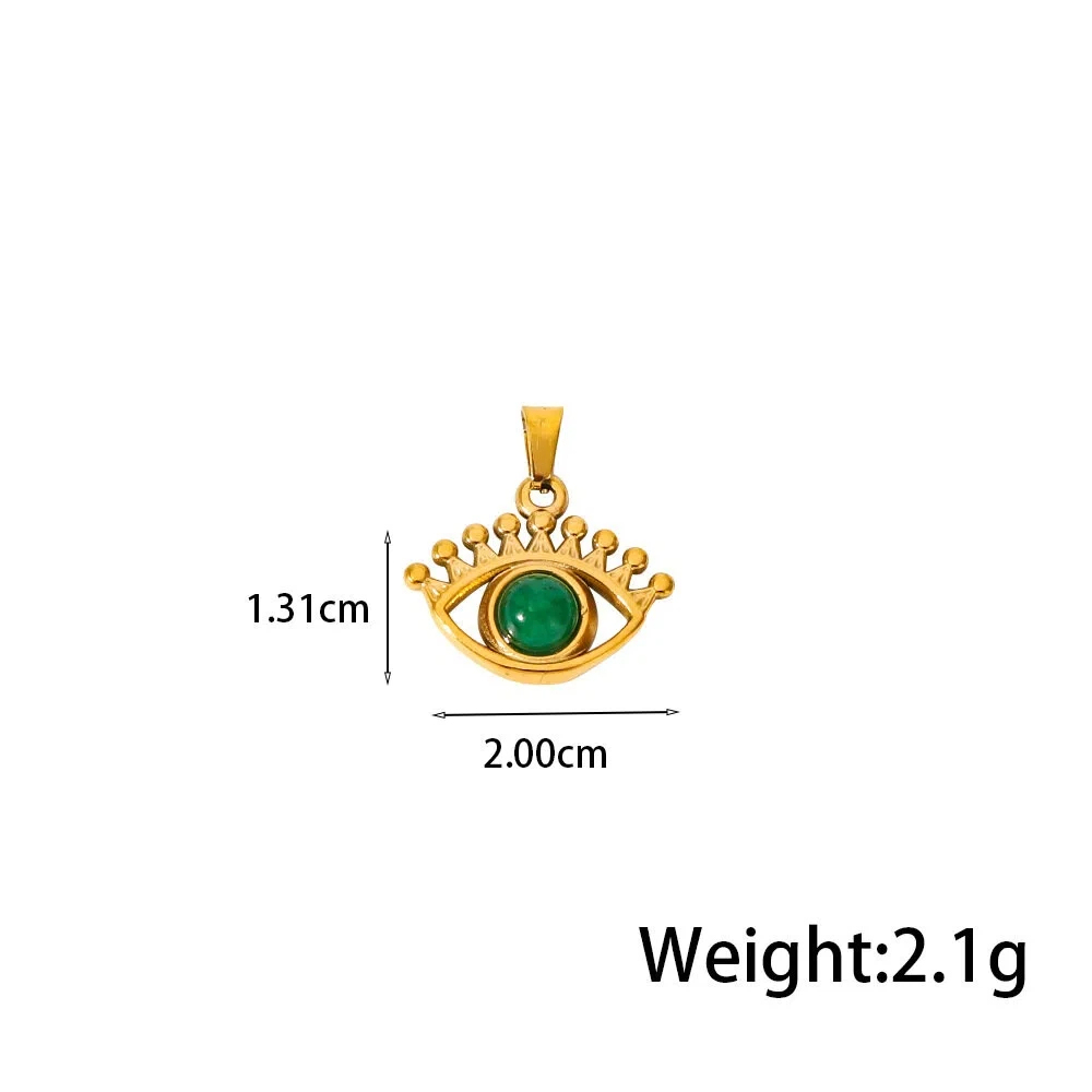 Best-Selling DIY Pendants Stainless Steel Charms - Retro Gemstone Jewelry for Women