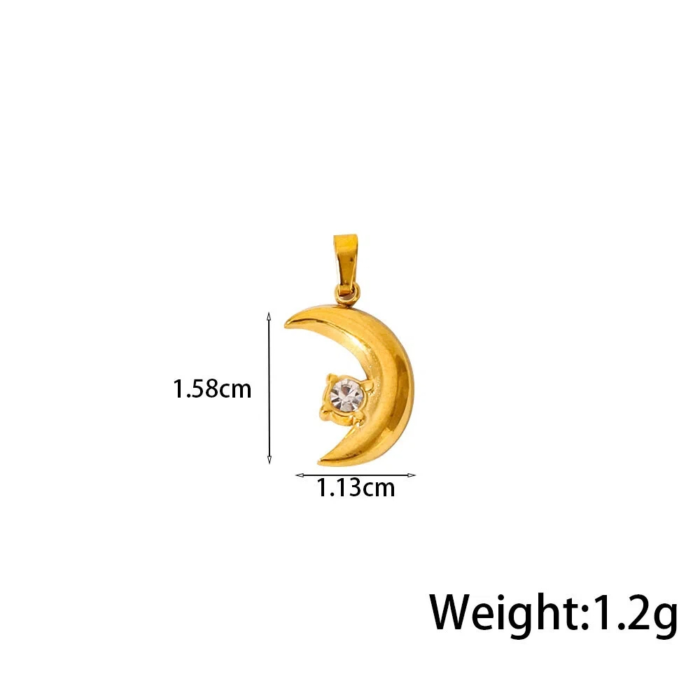 Best-Selling DIY Pendants Stainless Steel Charms - Retro Gemstone Jewelry for Women
