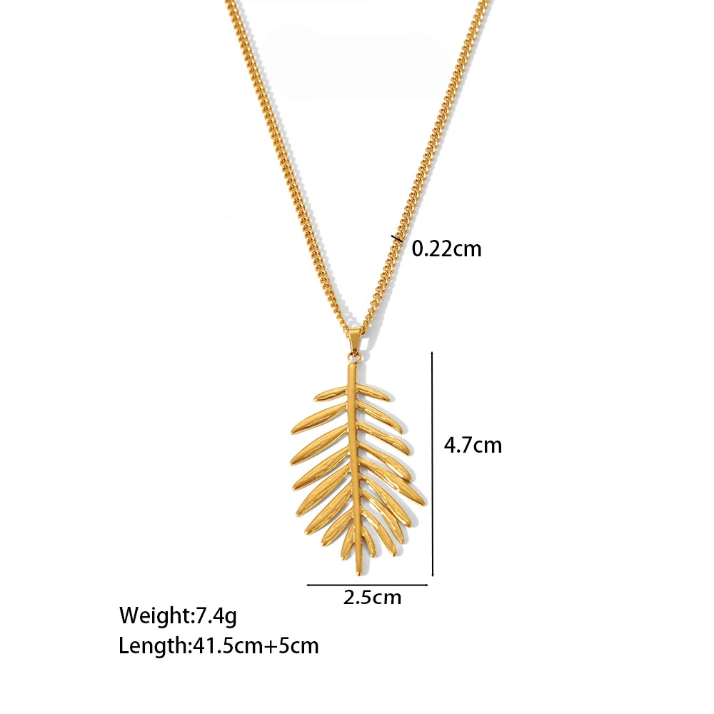 Stainless Steel Heart Pendant Necklace - Fade-Resistant Sweater Chain for Women