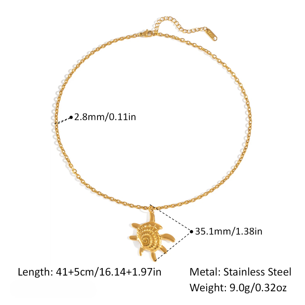 Stainless Steel Necklace Accessories - 18K Gold-Plated DIY Dolphin Jewelry with Natural Freshwater Pearls for Women