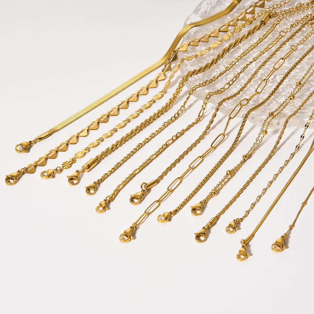 Wholesale Fashion Bracelets - Best-Selling Stainless Steel Blade Chain & Twist Chain Bracelets for Women