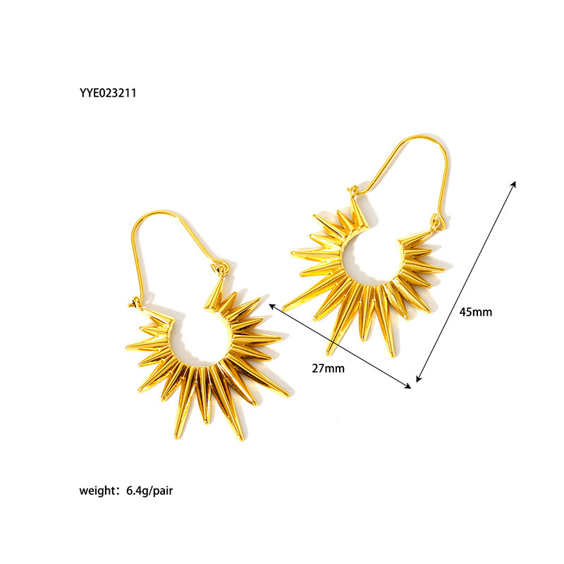 Wholesale Stainless Steel Jewelry Set Earrings Necklaces with Sunflower Pendants