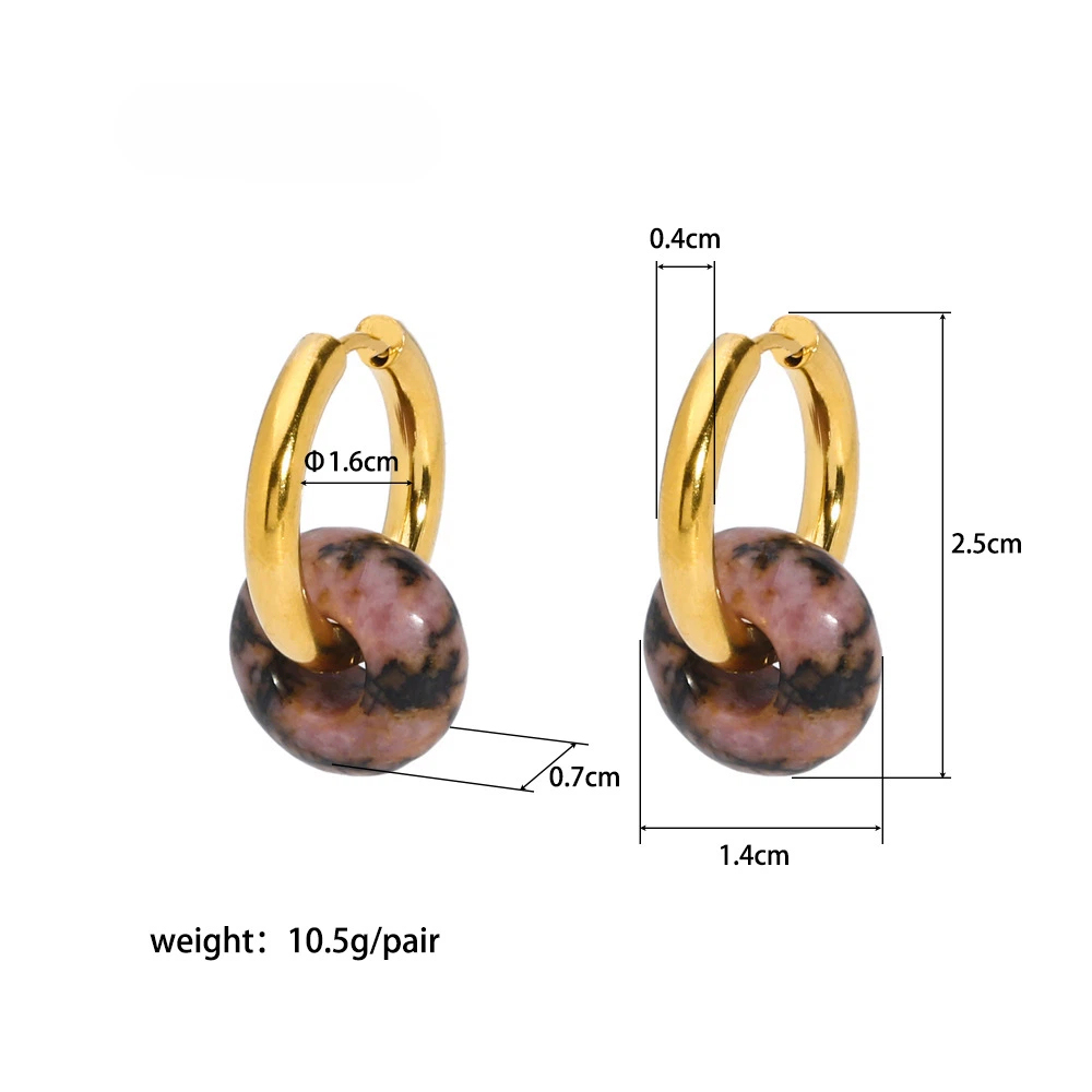 French-style Stainless Steel Earrings Fade-Resistant Pendant Ear Jewelry, Minimalist & Versatile Earrings