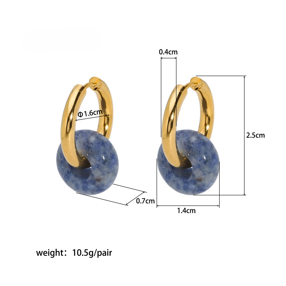 French-style Stainless Steel Earrings Fade-Resistant Pendant Ear Jewelry, Minimalist & Versatile Earrings