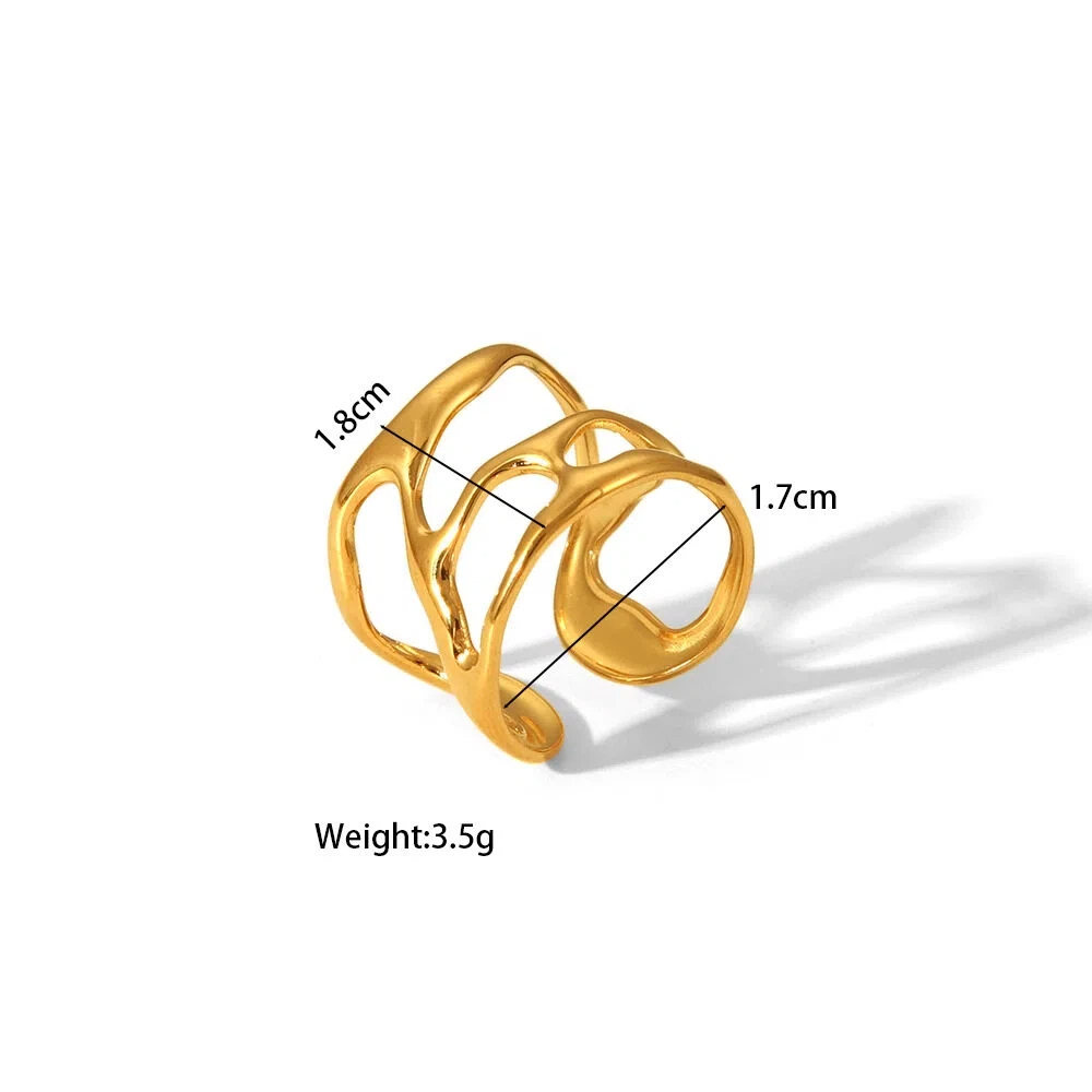 Adjustable Titanium Steel & Stainless Steel Rings - Bold Personality Open-ended Jewelry Wholesale