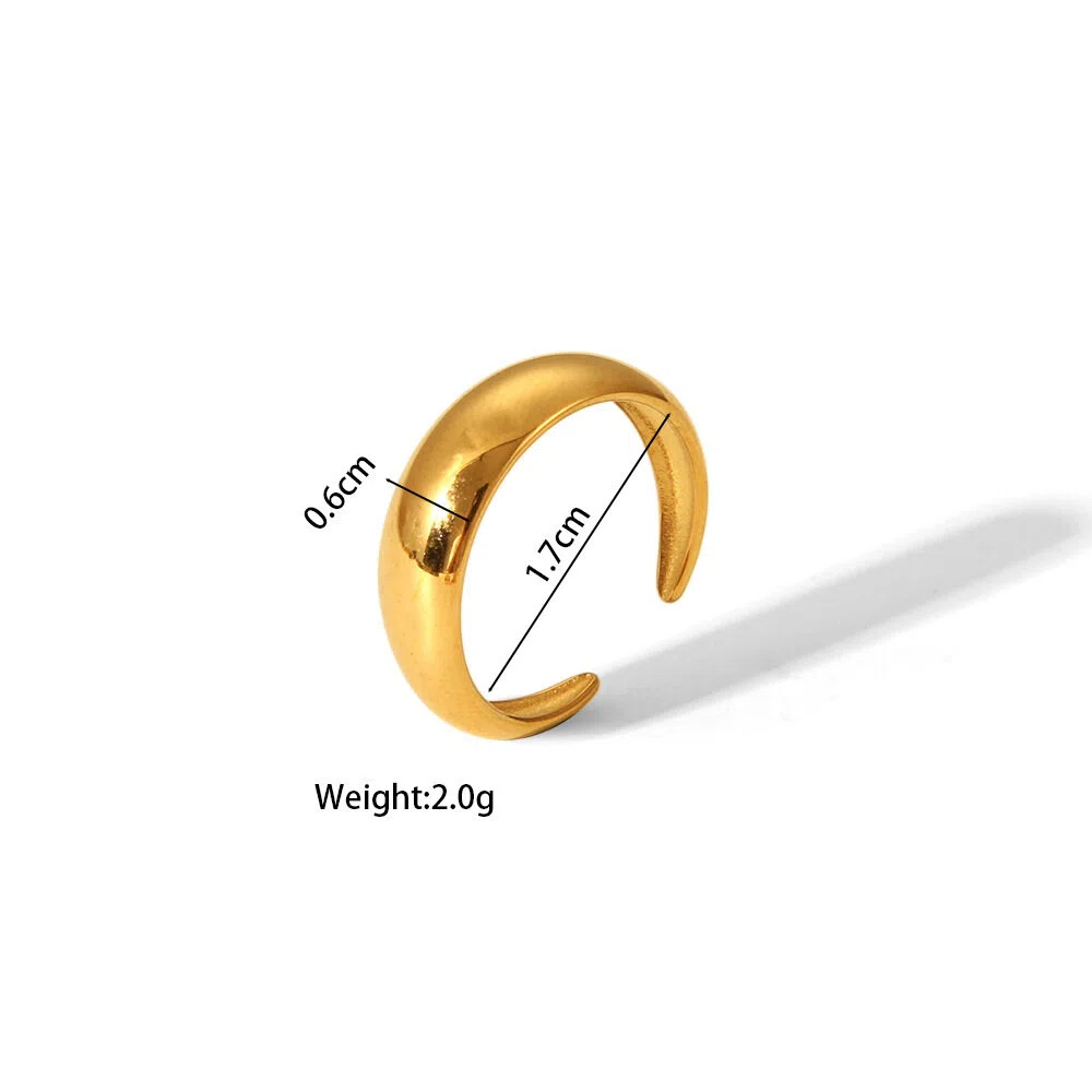 Adjustable Titanium Steel & Stainless Steel Rings - Bold Personality Open-ended Jewelry Wholesale