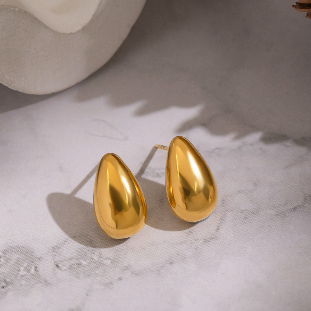 Bestselling Geometric Water-drop Stud Earrings - Minimalist Classic Stainless Steel Accessories