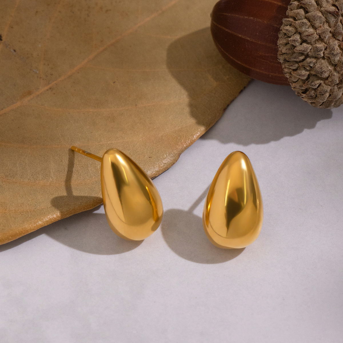 Bestselling Geometric Water-drop Stud Earrings - Minimalist Classic Stainless Steel Accessories