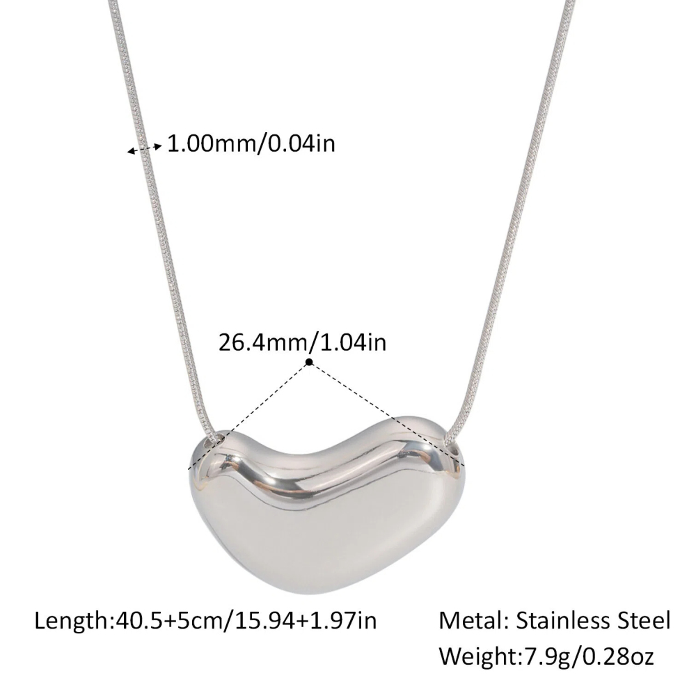 18K Gold Plated Stainless Steel Snake Bone Chain Necklace  Women’s Titanium Steel Pendant Jewelry