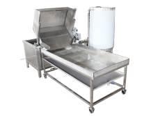 Roast chicken deep fryer, chicken cutlet gas fryer, chicken leg commercial fryer, automatic discharge fryer