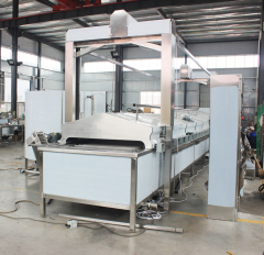 Soybean product gas-fired oil frying production line  potato chip oil frying production line