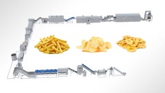 Potato chip and French fries processing production line