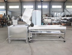 Roast chicken deep fryer, chicken cutlet gas fryer, chicken leg commercial fryer, automatic discharge fryer