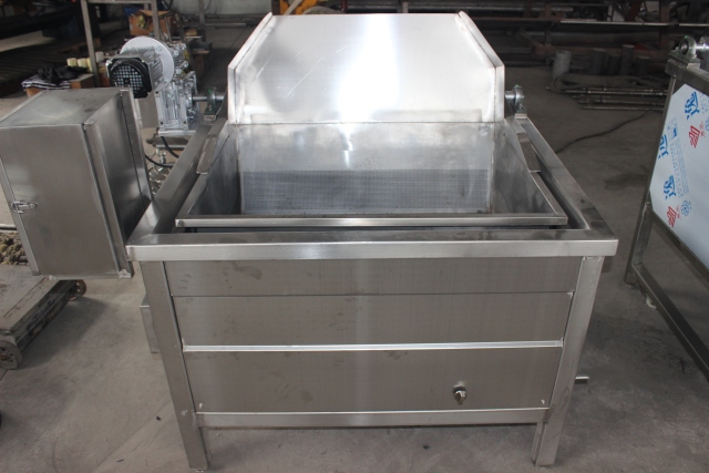 Roast chicken deep fryer, chicken cutlet gas fryer, chicken leg commercial fryer, automatic discharge fryer