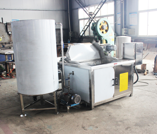 Gas-heated commercial deep fryer, stainless steel automatic gas deep fryer