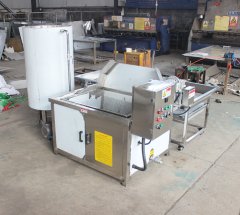 Gas-heated commercial deep fryer, stainless steel automatic gas deep fryer