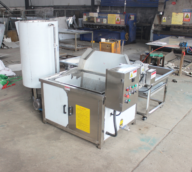 Gas-heated commercial deep fryer, stainless steel automatic gas deep fryer