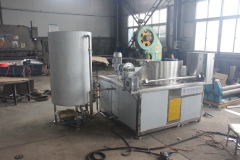 Automatic frame-flipping and discharging circular gas deep fryer large commercial electric deep fryer