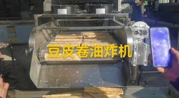 Soybean product gas-fired oil frying production line  potato chip oil frying production line