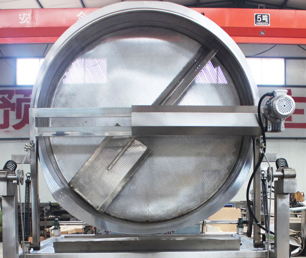 Large fully automatic deep fryer for potato chip merchants