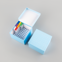 Hinged lid Cardboard Cryo Boxes