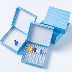 Hinged lid Cardboard Cryo Boxes