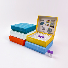 Hinged lid Cardboard Cryo Boxes